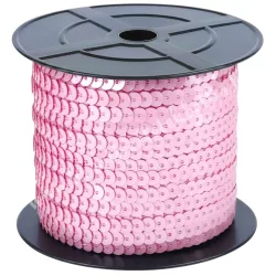 Flitter, rózsaszín, 6 mm