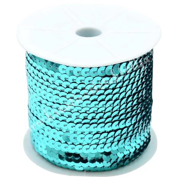 Flitter, türkiz, 6 mm