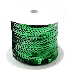 Flitter, zöld, 6 mm