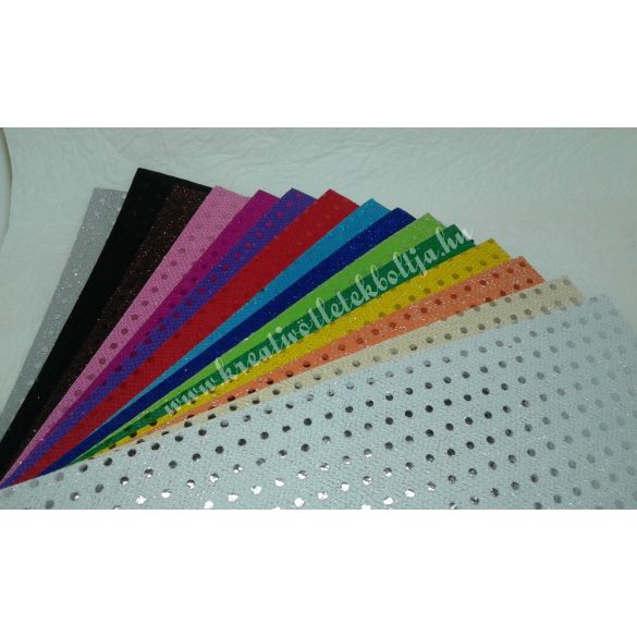 Flitteres dekorgumi, A4-es 2mm, sötétkék