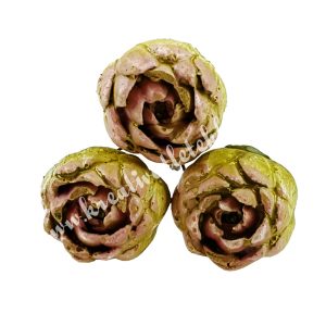 Betűzős gipsz kövirózsa, világoszöld, 3 db/csokor