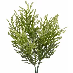 Tuja csokor, sötétzöld, fehér bogyókkal, 35 cm