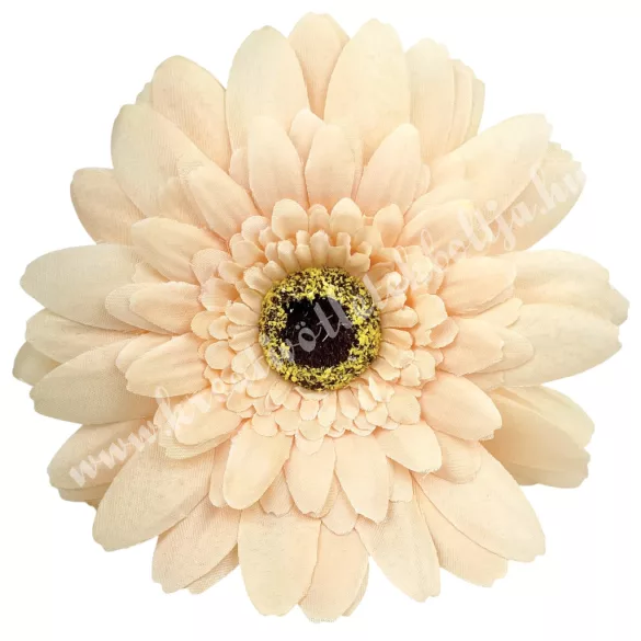 Gerbera virágfej, barack, 11 cm