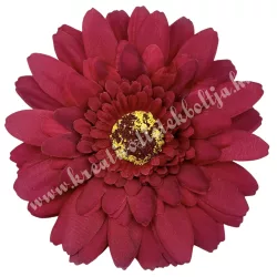 Gerbera virágfej, bordó, 11 cm