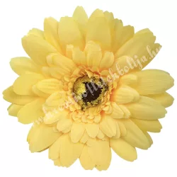 Gerbera virágfej, sárga, 11 cm