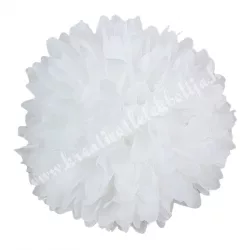 Krizantém fej, fehér, 9 cm
