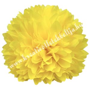 Krizantém fej, sárga, 9 cm