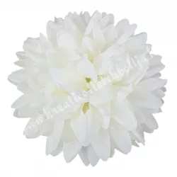 Krizantém fej, törtfehér, 9 cm