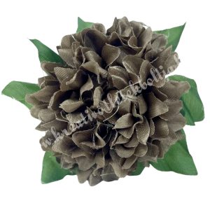 Leveles krizantém virágfej, barna, 9 cm