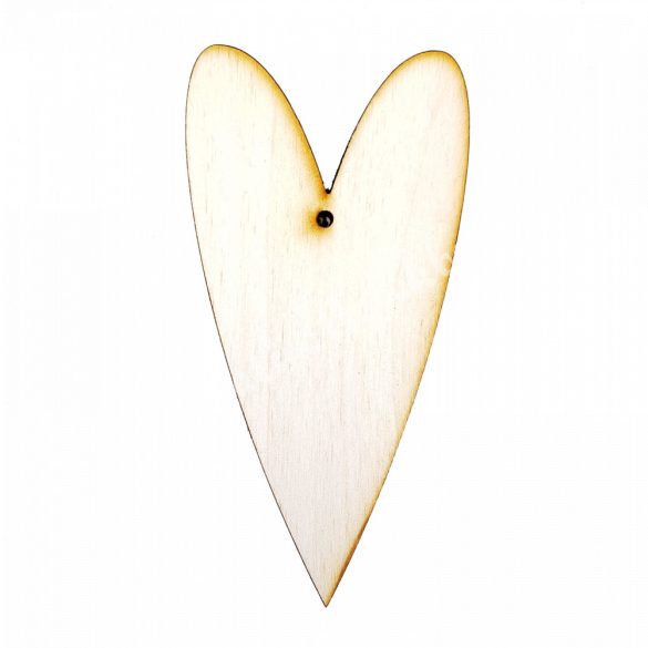 Francia szív falap, 5x10 cm