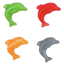 Fűzhető műanyag delfin, 2,5x1,5 cm