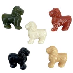 Fűzhető műanyag oroszlán, 2x2,2 cm