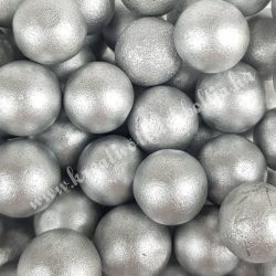 Hungarocell golyók, ezüst, 1,2 cm, 2,5 gr/csomag