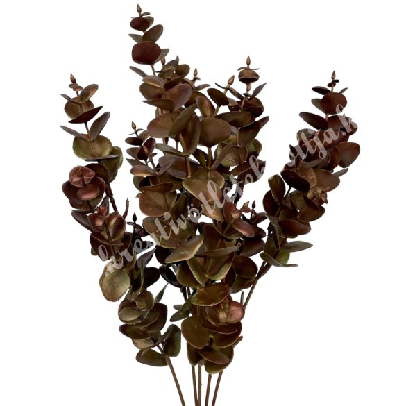 Eukaliptusz csokor, bronz-zöld, 40 cm