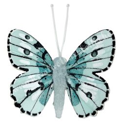 Csipeszes pillangó, világoskék, 4,8x5 cm