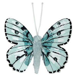 Csipeszes pillangó, világoskék, 4,8x5 cm