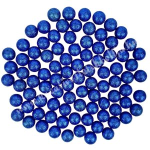 Hungarocell csillámos golyók, sötétkék, 2 cm, kb. 85 db/csomag