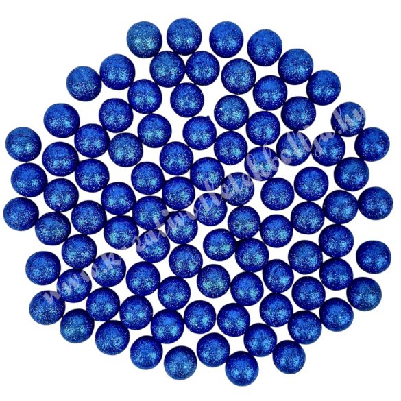 Hungarocell csillámos golyók, sötétkék, 2 cm, kb. 85 db/csomag
