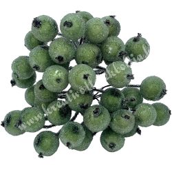   Betűzős hungarocell golyó, zöld, 1,2 cm, kb. 40 db/csokor