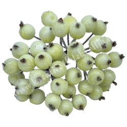   Betűzős hungarocell golyó, krém, 1,2 cm, kb. 40 db/csokor