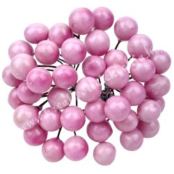 Betűzős hungarocell bogyó, rózsaszín, kb. 40 db/csokor