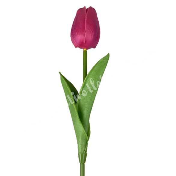 Gumi tulipán, pink, 33 cm