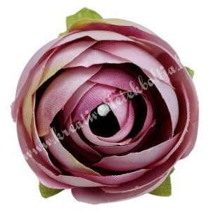 Dekor virágfej, cirmos rózsaszín, 3 cm