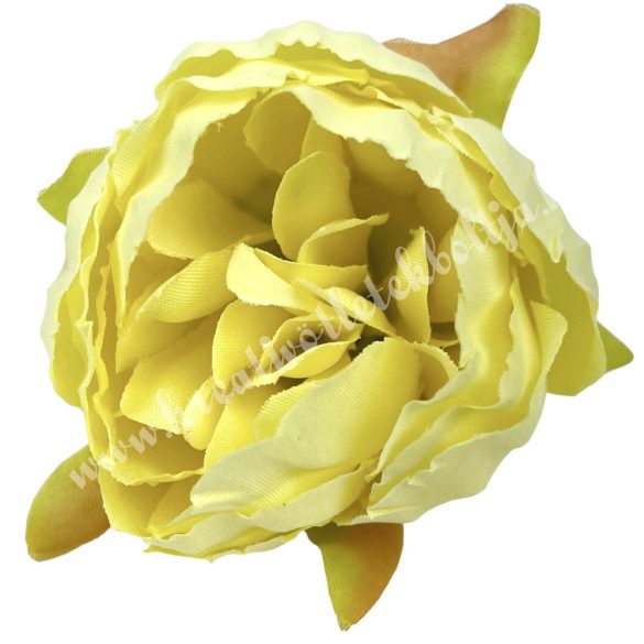 Dekor virágfej, sárga, 5 cm