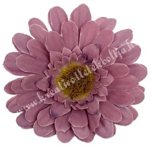 Gerbera virágfej, mályva, 8 cm