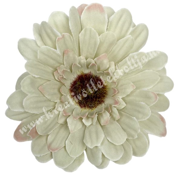 Gerbera virágfej, pasztell zöld, 8 cm