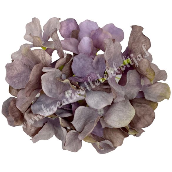 Hortenzia fej, antik lila, kb. 12 cm