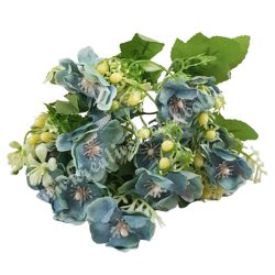 Virágcsokor, kék, 33 cm