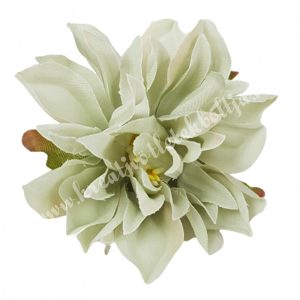 Dekor virágfej, menta, 7 cm