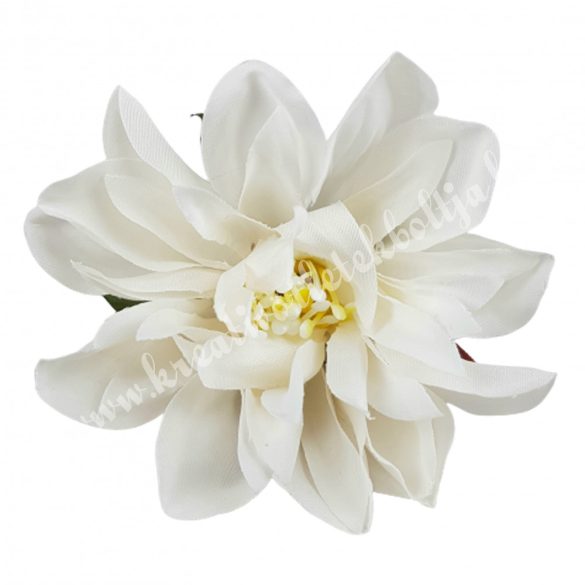 Dekor virágfej, fehér, 7 cm
