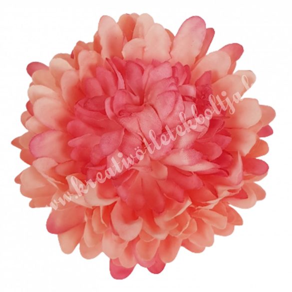 Dekor virágfej, cirmos rózsaszín, 6,5 cm