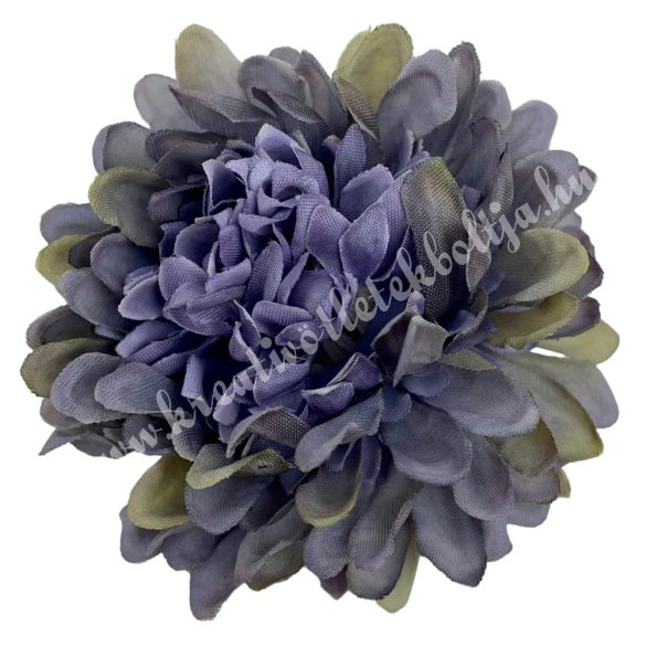 Dekor virágfej, cirmos lila, 6,5 cm