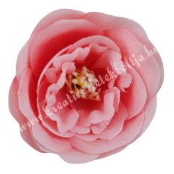 Dekor virágfej, rózsaszín, 7 cm 