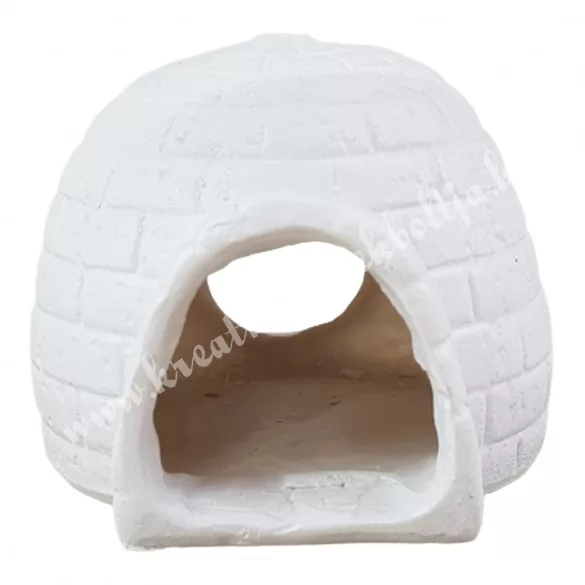 Polyresin iglu, 8,5x7 cm