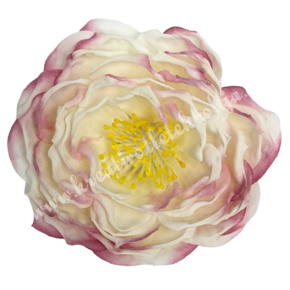 Dekor virágfej, cirmos rózsaszín, 6,5 cm 