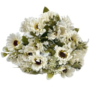 Margaréta csokor, fehér, 31 cm