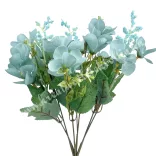 Vegyes virágcsokor, kék, 32 cm