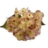 Gumi hortenzia szál, cirmos sárga, 40 cm