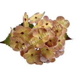 Gumi hortenzia szál, cirmos sárga, 40 cm