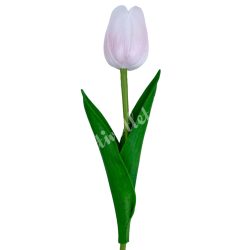 Gumi tulipán, cirmos halvány rózsaszín, 33 cm
