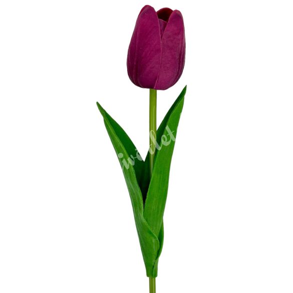 Gumi tulipán, burgundi, 33 cm