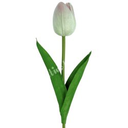 Gumi tulipán, cirmos zöld, 33 cm