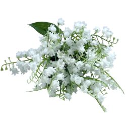 Gyöngyvirág köteg, fehér, 31 cm