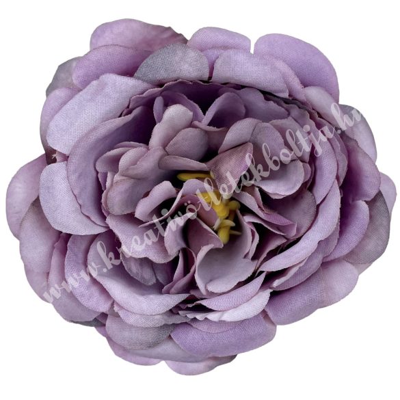 Dekor virágfej, antik lila, 6 cm