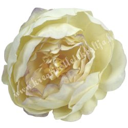 Dekor virágfej, cirmos krém, 5,5 cm