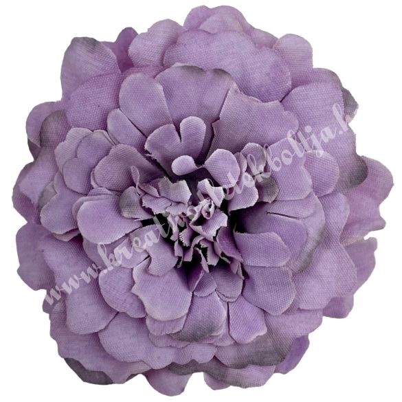 Dekor virágfej, lila, 6 cm